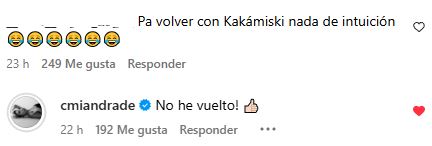 Comentario a Camila Andrade