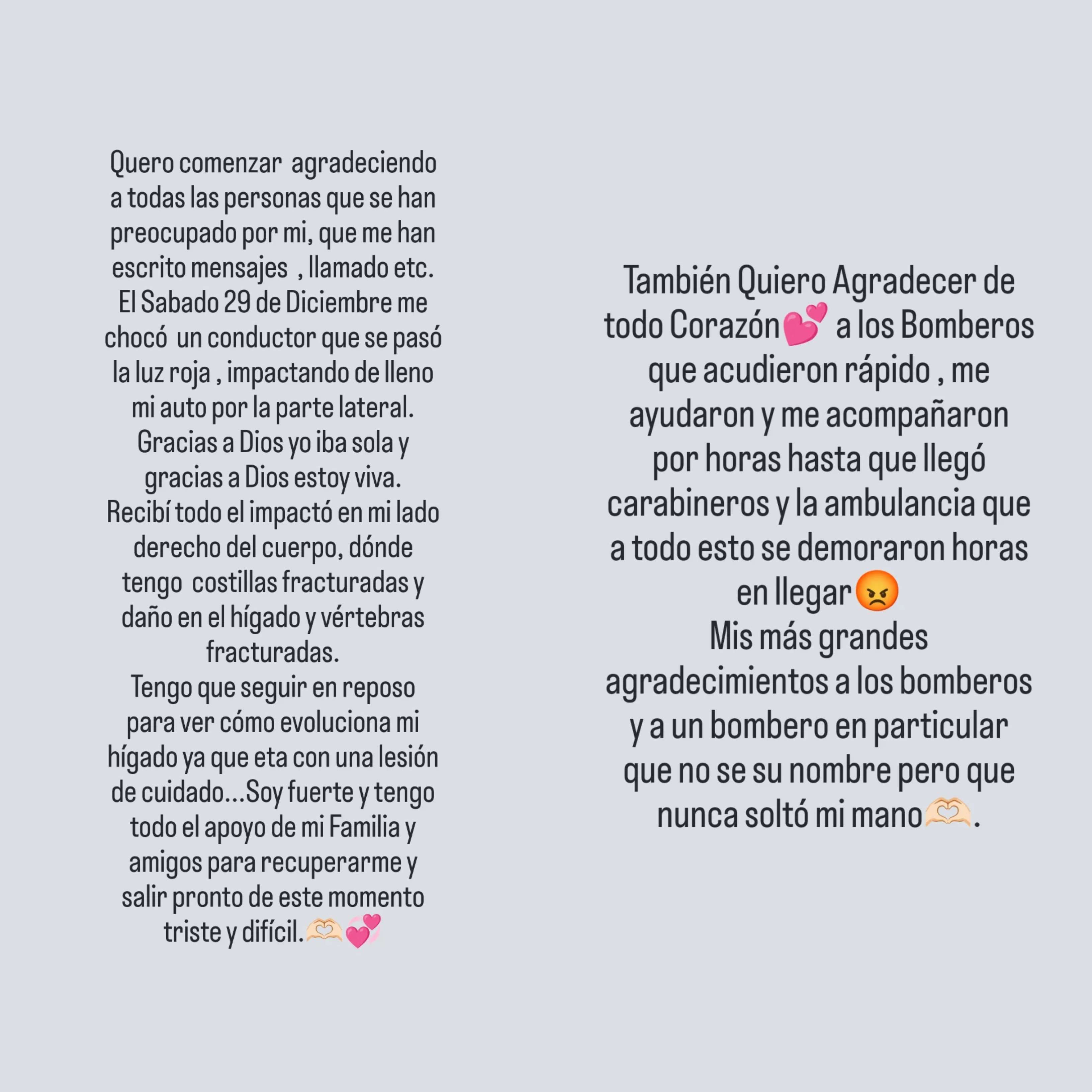 Historias de Instagram de Icha Sobarzo