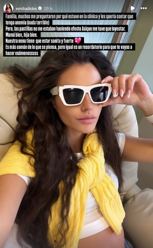 La publicación de Emilia Dides en Instagram