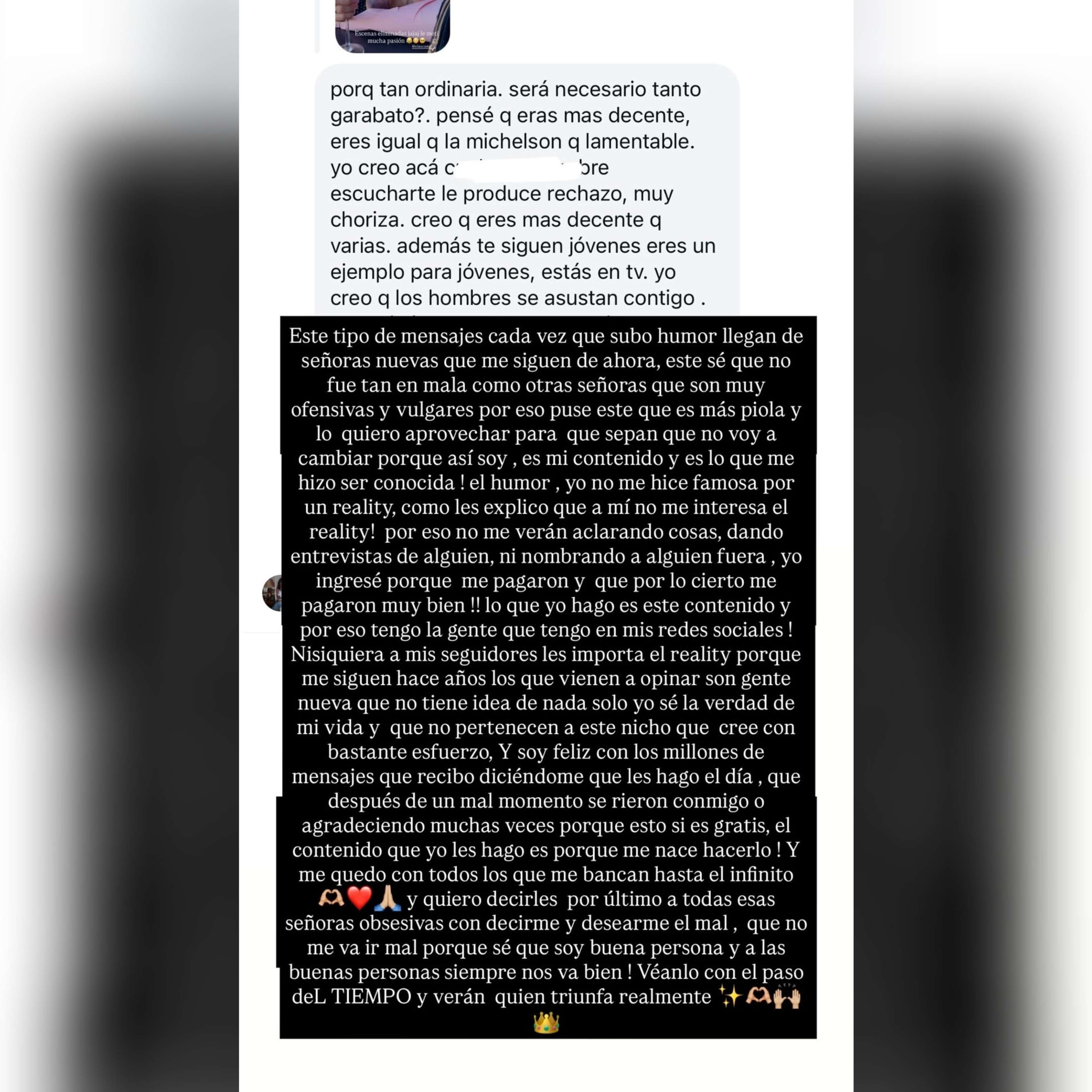 La respuesta de Disley Ramos