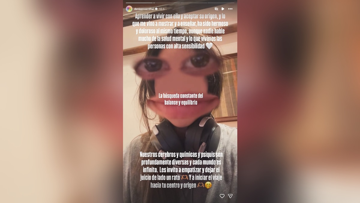 Historia de Instagram de Denise Rosenthal Historia de Instagram de Denise Rosenthal