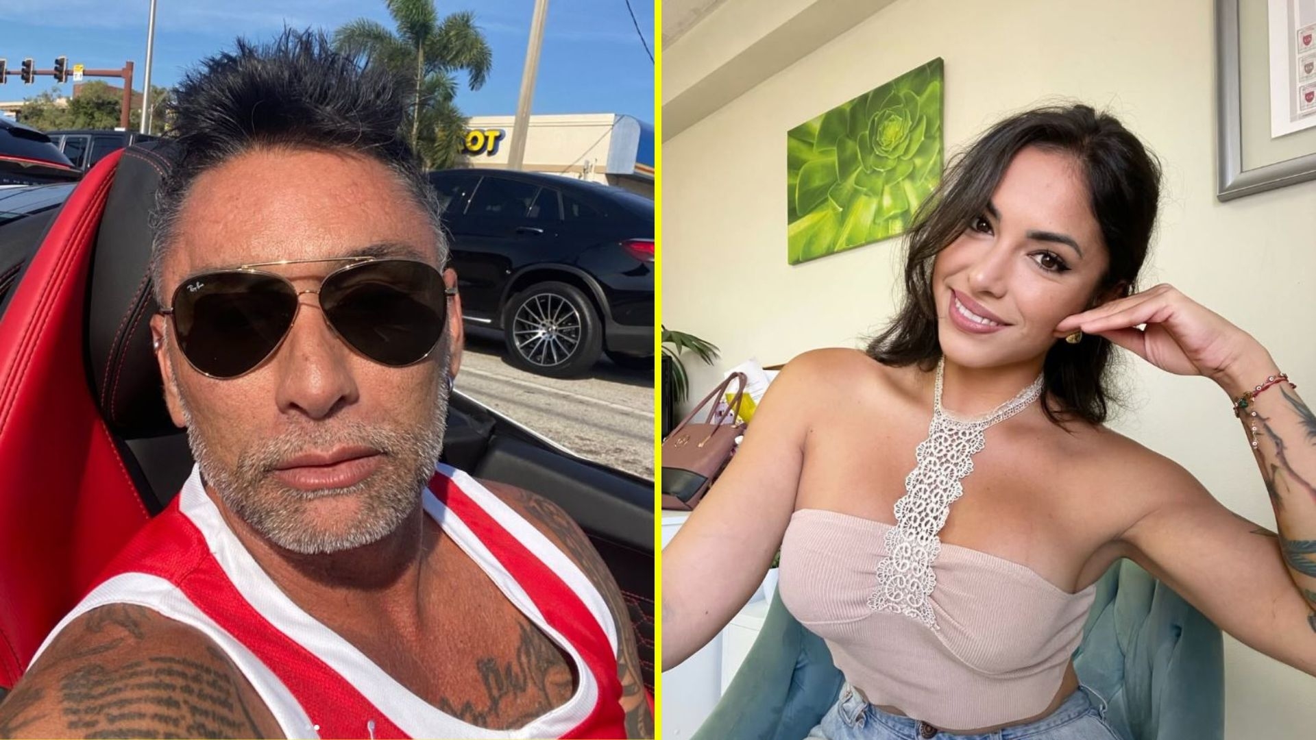 Chino Ríos y Vanessa Bourgeois