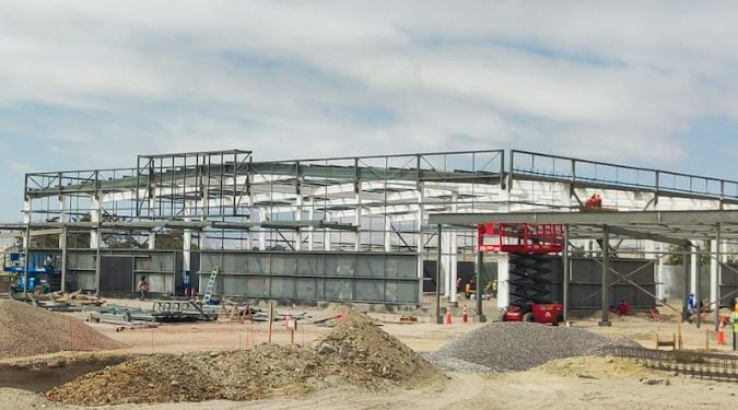 Construcción del nuevo supermercado aCuenta en Caldera. / Tierra Amarillano.
