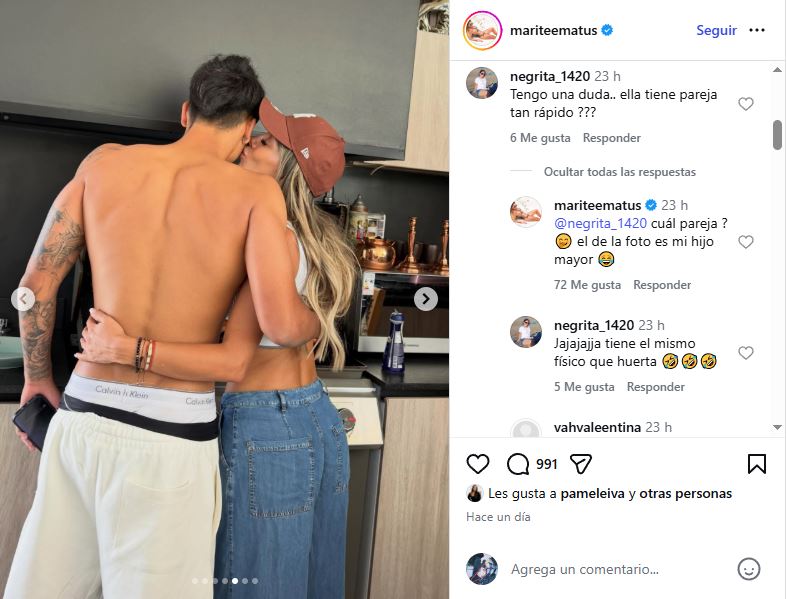 Publicación de Instagram de Marié Matus. / @mariteematus