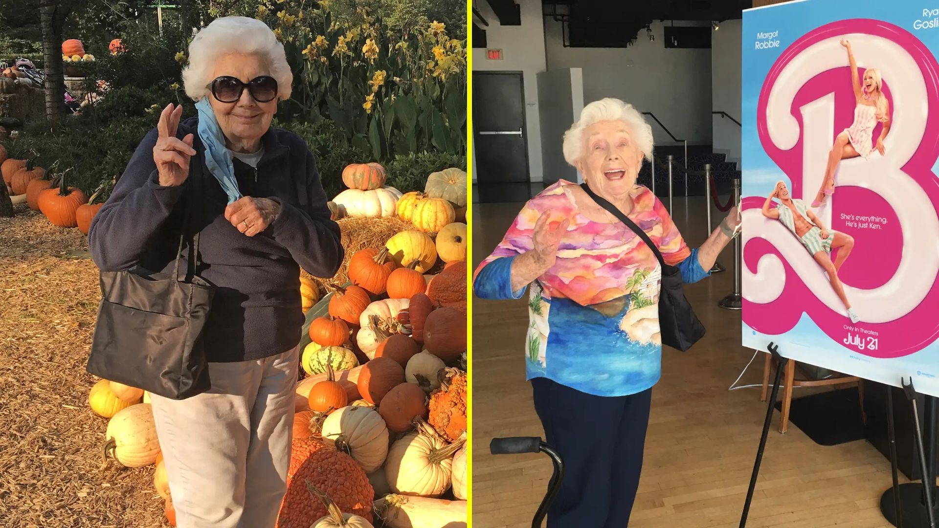 Joan Eichner a sus 100 años. / Créditos: Revista People