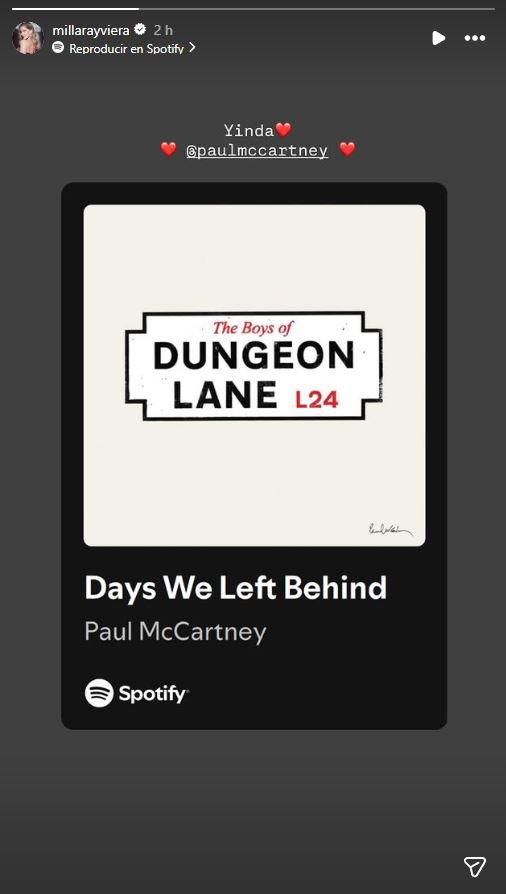 Historia de Instagram de @millarayviera.