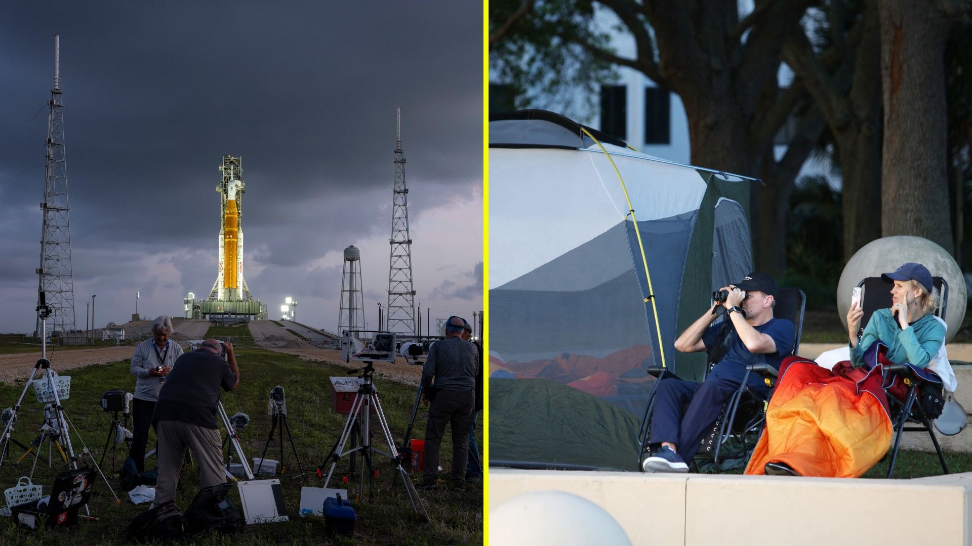 Artemis II y la expectación del despegue. / AFP.