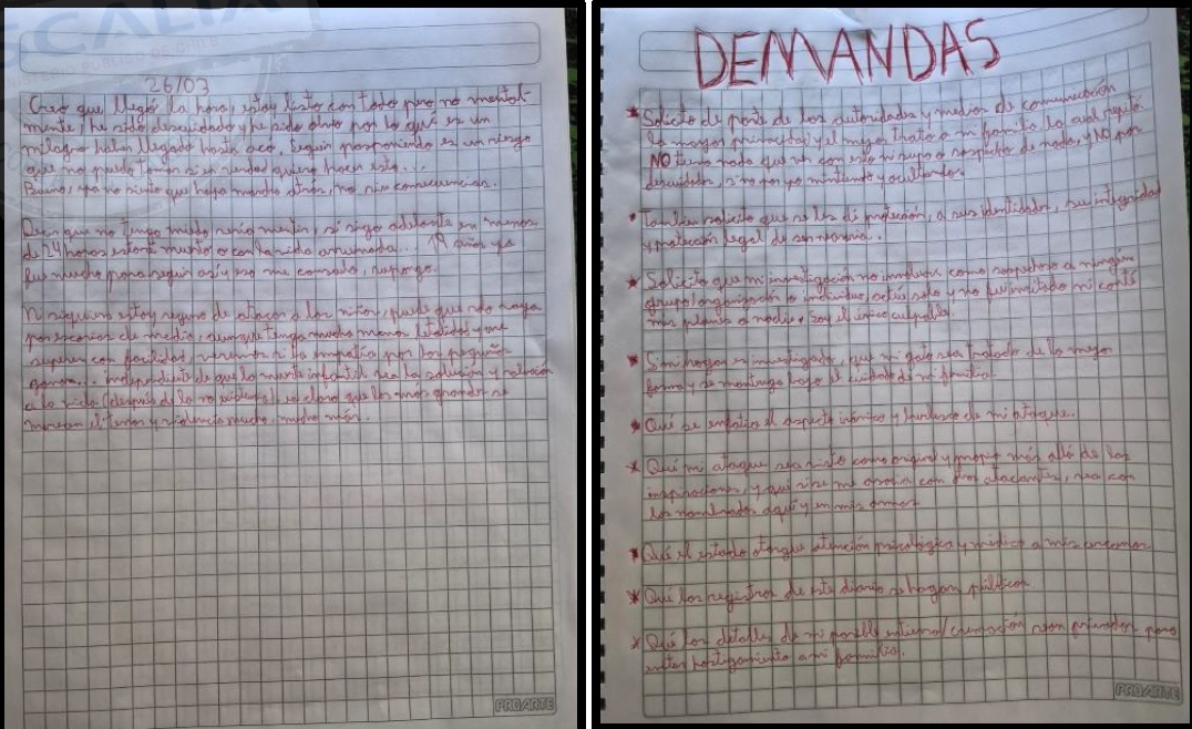 Las demandas del imputado en su cuaderno