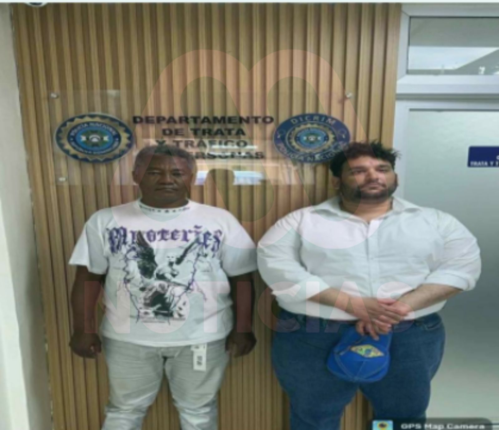 Detención de Guzmán Mejía (derecha)
