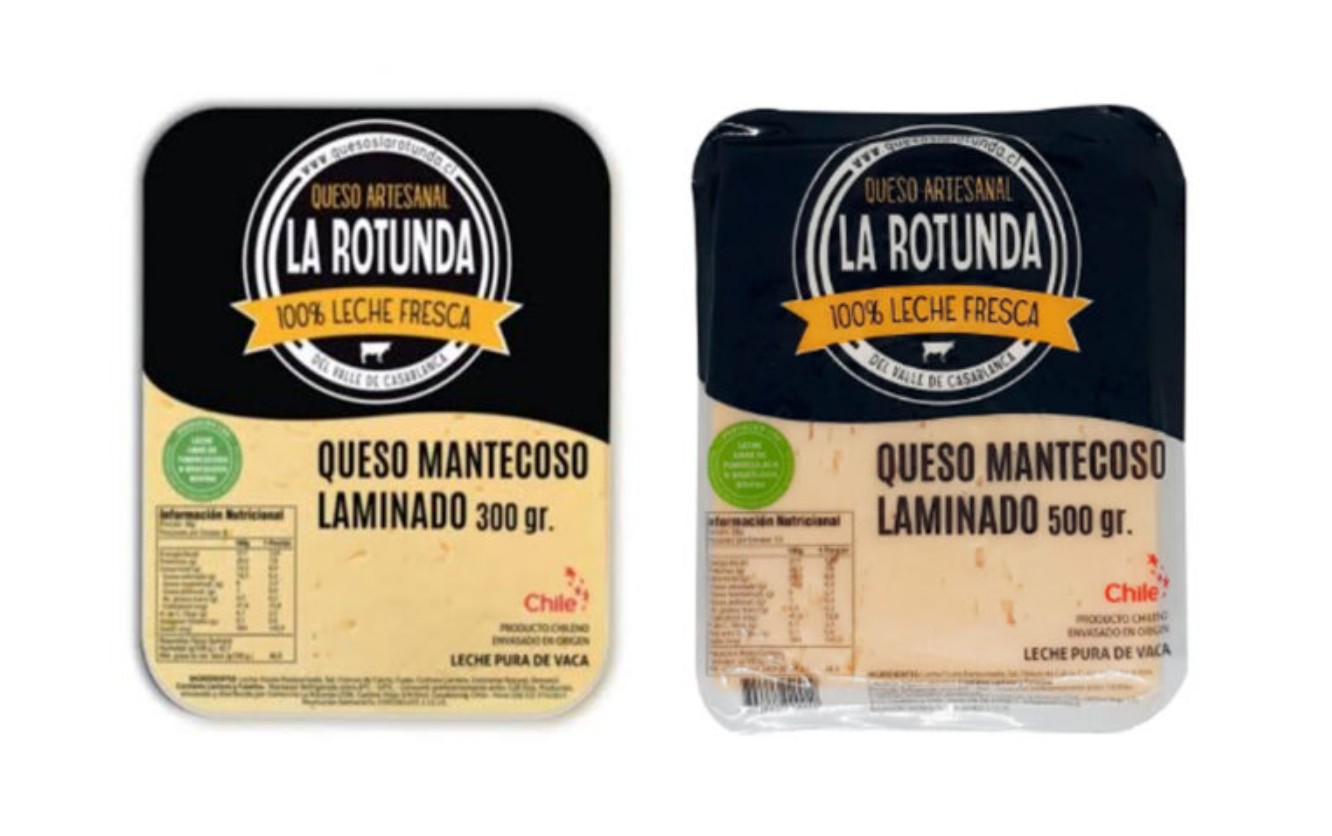 Imagen del queso mantecoso en los dos formatos / Minsal