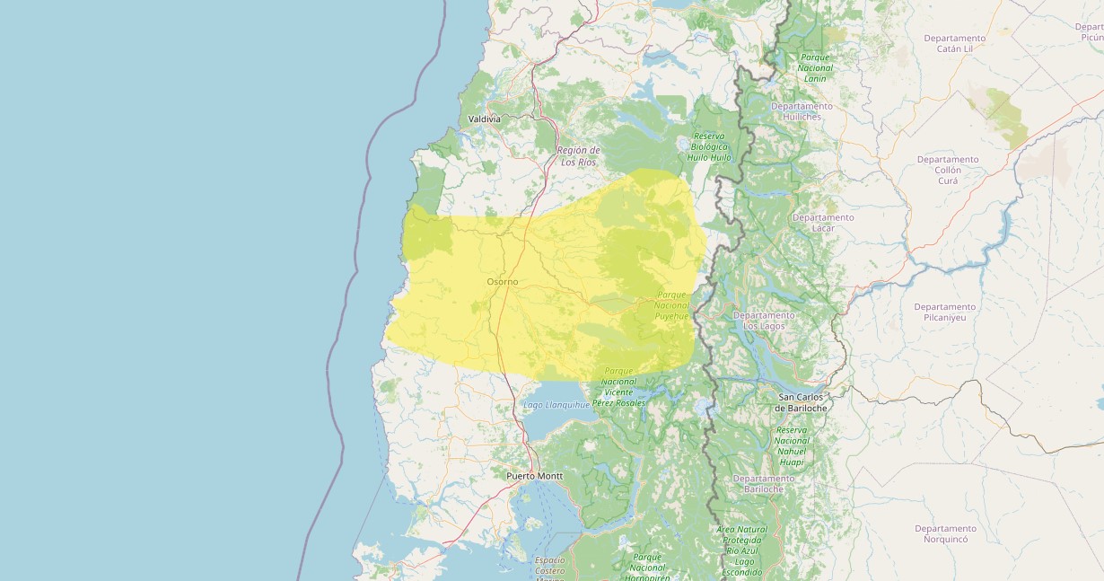 Área afectada resaltada en amarillo | DMC